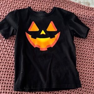 The Children's Place Halloween Pumpkin Tee - Black and Orange
